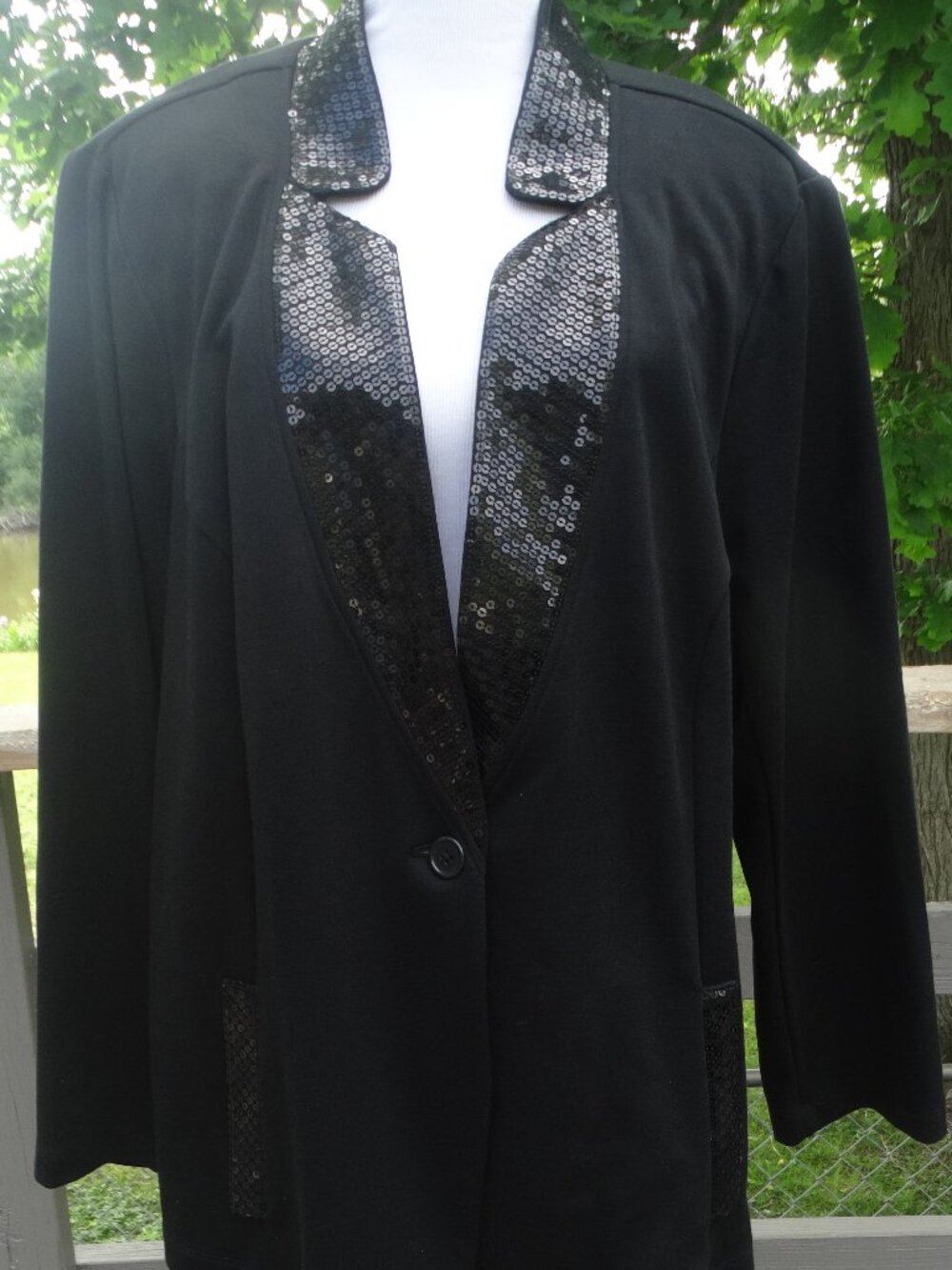NEW BOB MACKIE Wearable Art Plus 3X Sequin Embroidered Jacket/Balzer